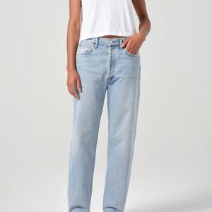 Agolde Light Blue Straight Leg Jeans
